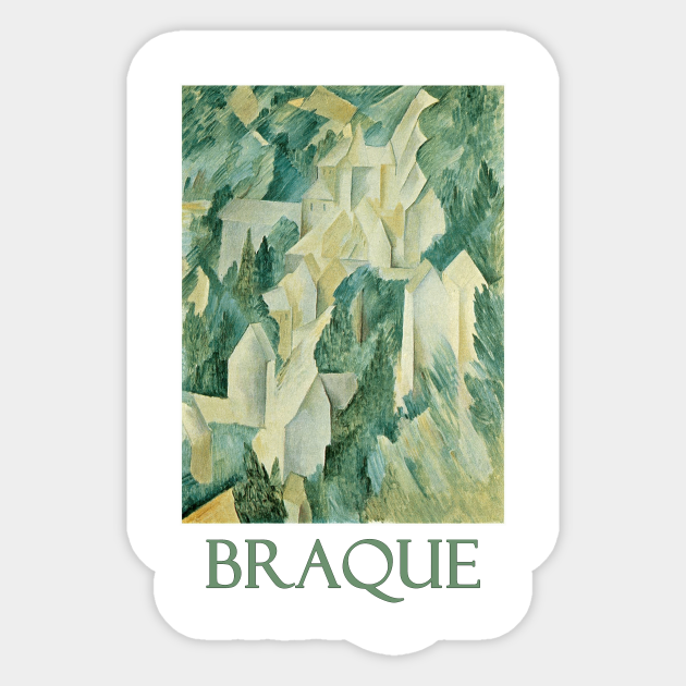 The Castle in La Roche Guyon (1909) by Braque Cubism